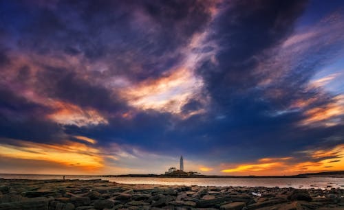 deniz, deniz feneri, deniz manzarası içeren Ücretsiz stok fotoğraf