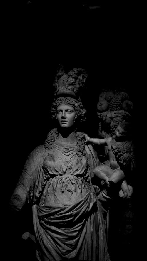 Безкоштовне стокове фото на тему «білий і чорний, богиня, грецька статуя»