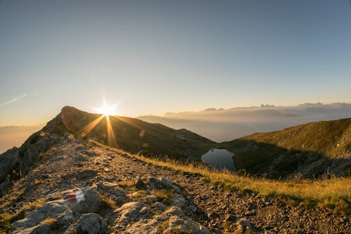 Montagna Durante L'alba