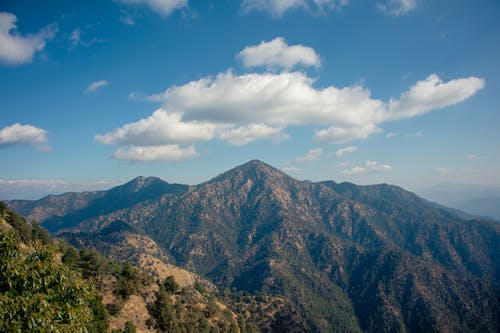 自然景观、山脉、多云的天空