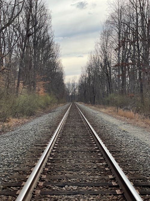 Free stock photo of moody, railroad