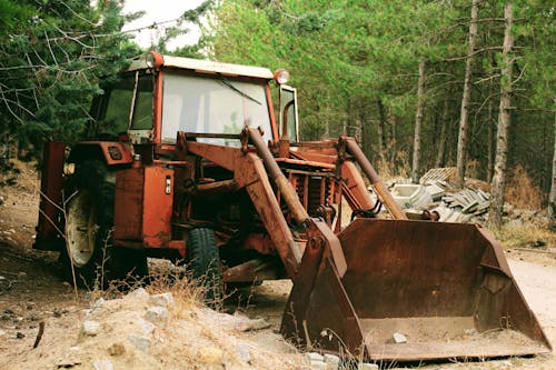 Gratis lagerfoto af bulldozer, forladt, grusvej