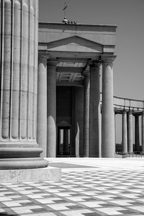 Foto d'estoc gratuïta de basílica, blanc i negre, catolicisme