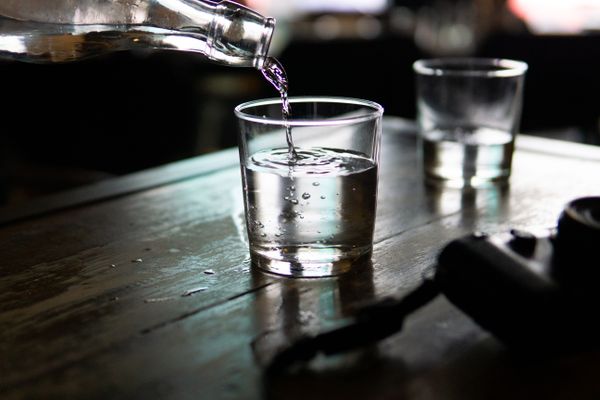 Clear glass of water