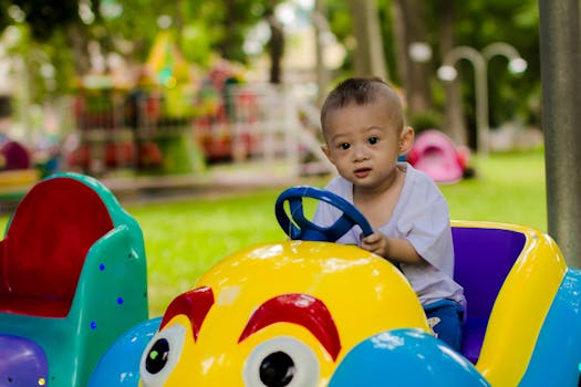 Free stock photo of park, child, fun, toy