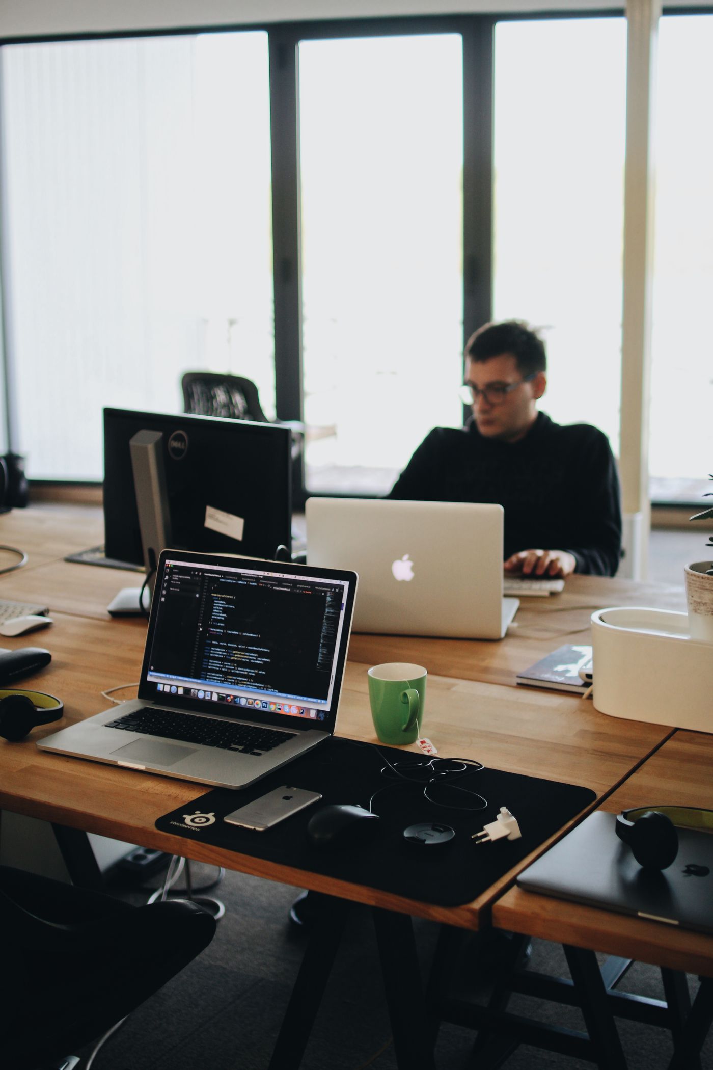 Software developer building a practical business system
