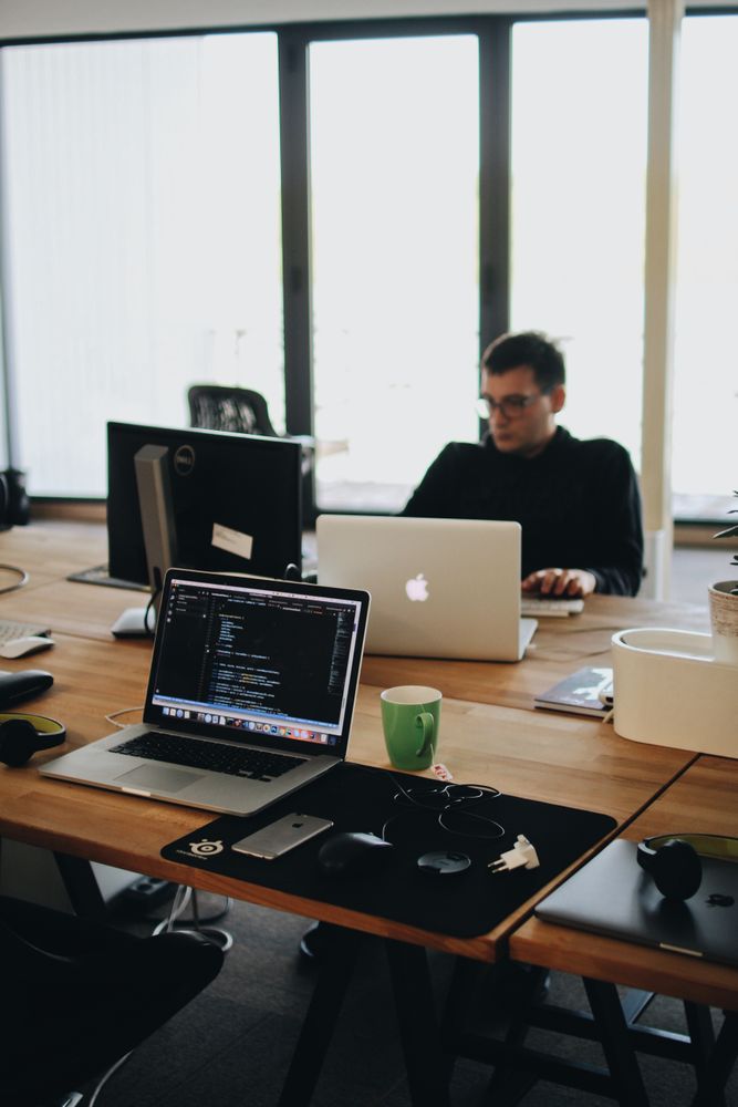 Person Working On Computer Photos, Download The BEST Free Person ...