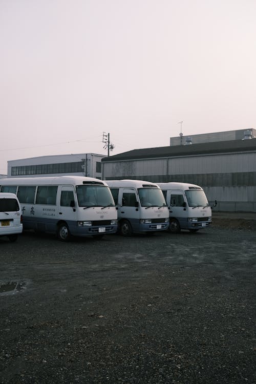 Buses on a Parking Lot