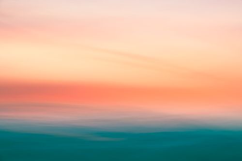 Free A serene abstract of a pastel ocean horizon at sunset, evoking tranquility. Stock Photo