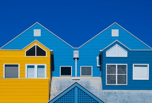 Foto d'estoc gratuïta de arquitectura moderna, blau, casa