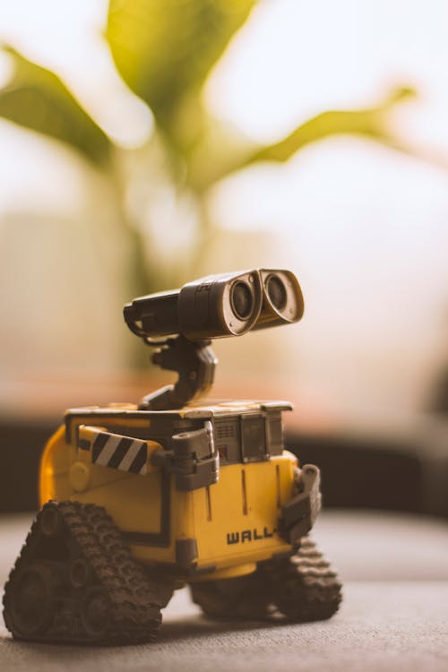Free Wall-e Toy on Beige Pad Stock Photo