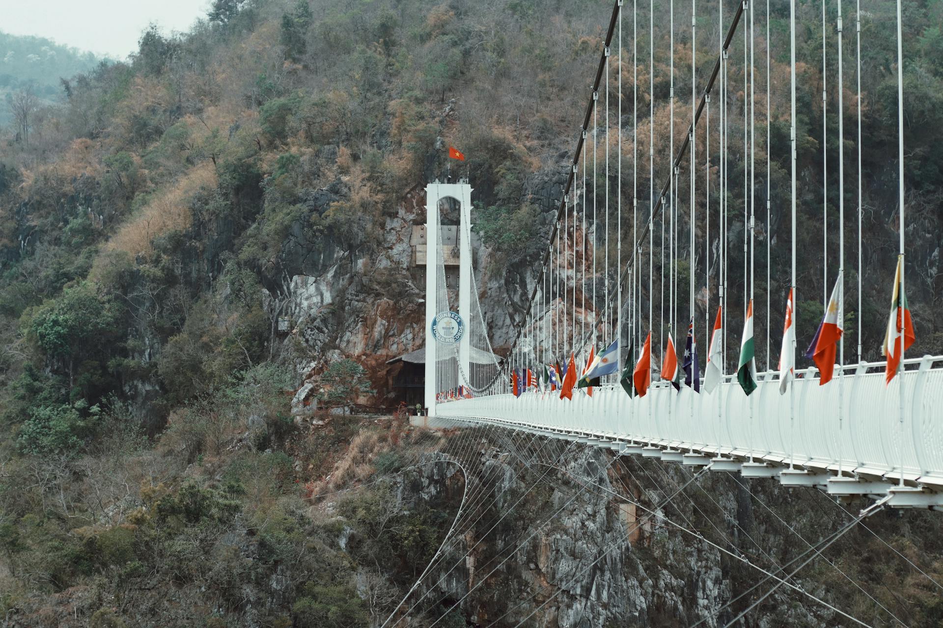 Bach Long Glass Bridge in Moc Chau District, Son La Province, Vietnam