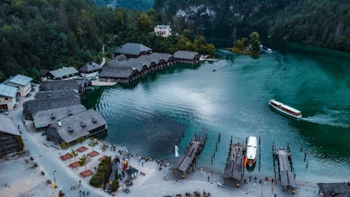 Бесплатное стоковое фото с lakeshore, Аэрофотосъемка, Бавария