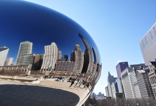 Chicago Cloud Gate Reflection