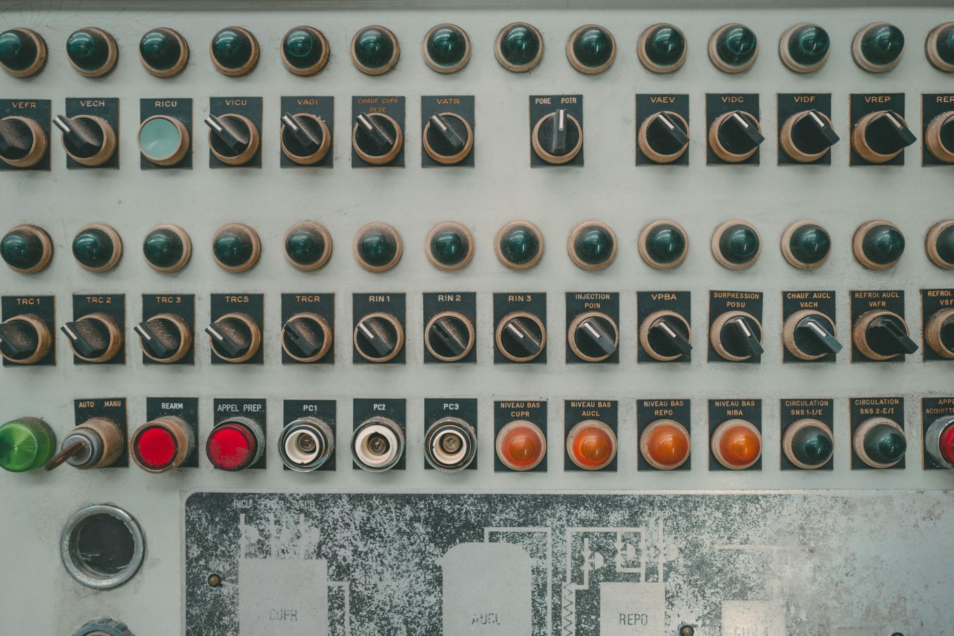 Control Panel with Buttons