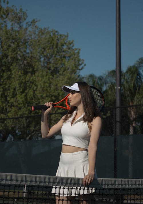 Tennis Player in Sportswear in Summer