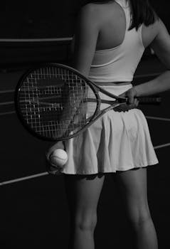A woman holding a tennis racket and ball on an outdoor court, ready for play.