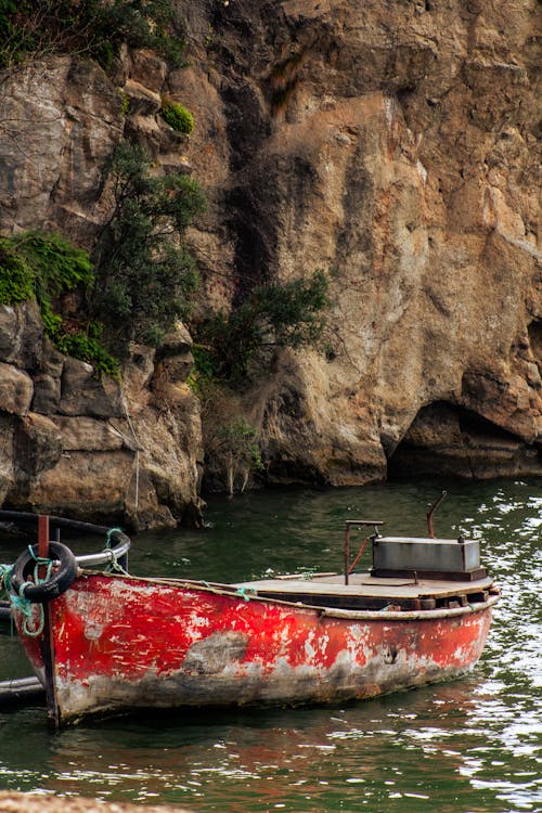 A Corroded Boat on Water