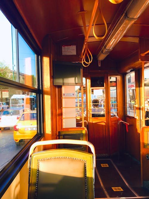 Základová fotografie zdarma na téma autobus, interiér, městský