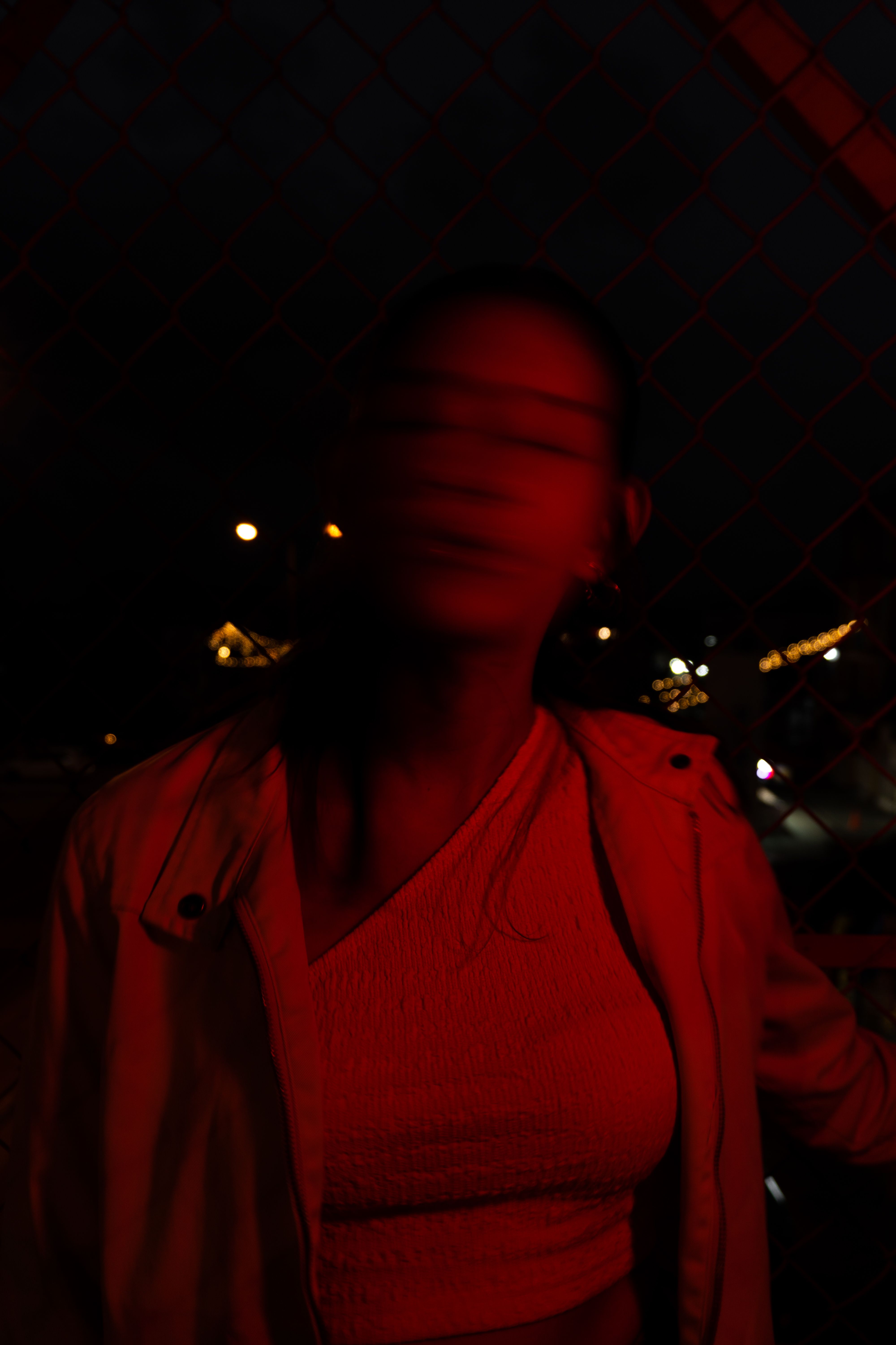 Blurred Portrait of Woman at Night · Free Stock Photo