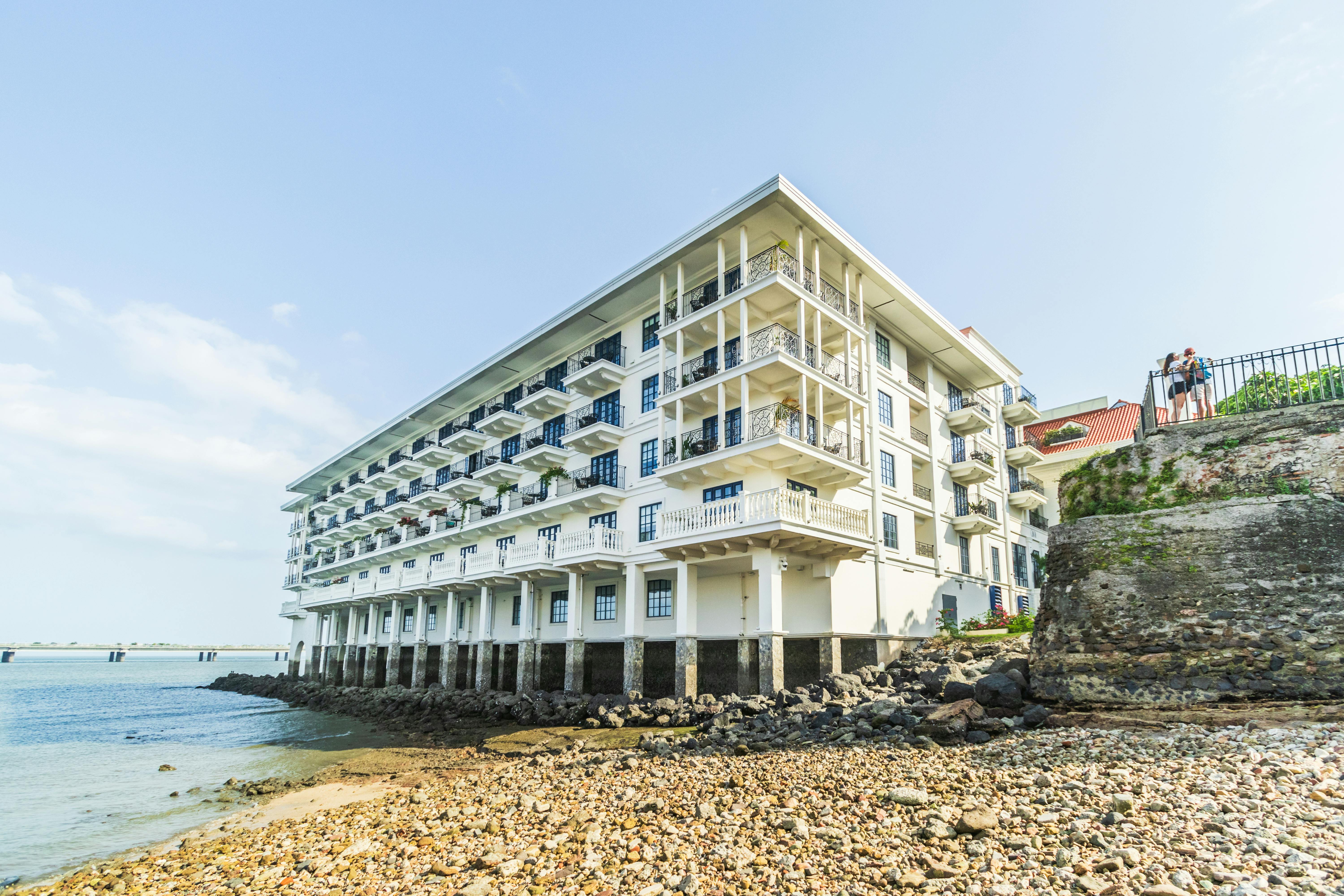 Stunning colonial style beachfront hotel in Casco Viejo, Panama City, near UNESCO site.