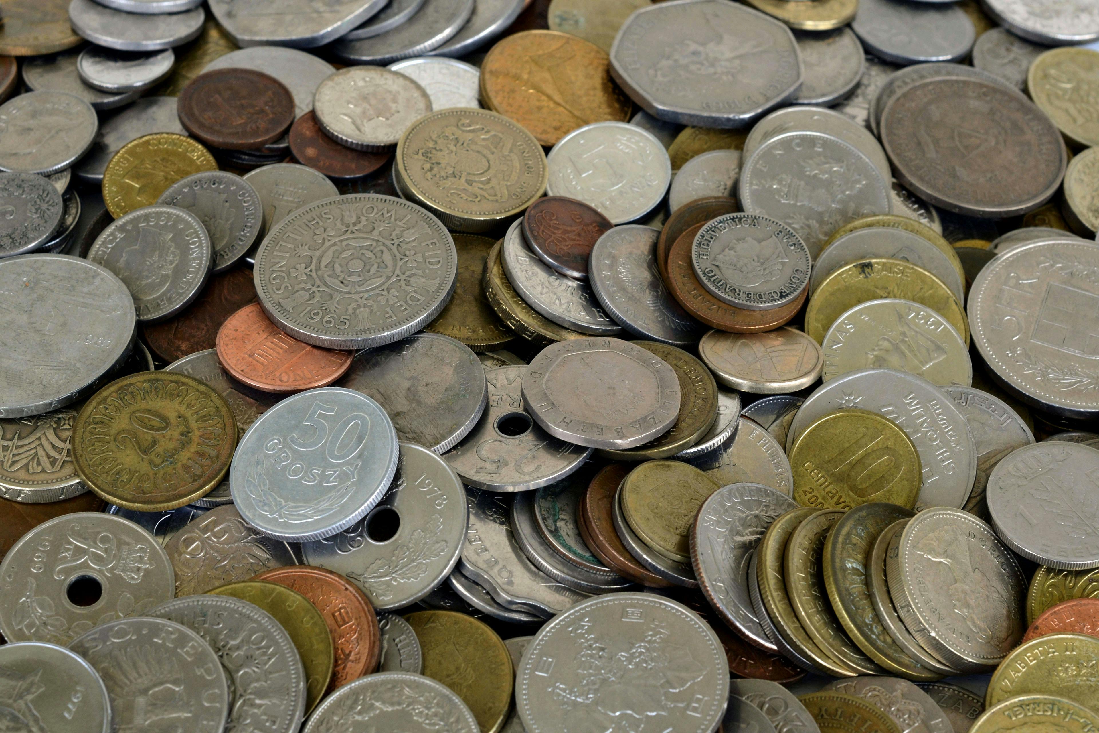 Free stock photo of cash, coins, collection