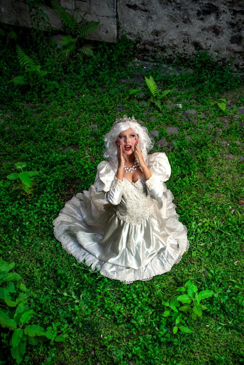 Безкоштовне стокове фото на тему «аристократичний, біла сукня, біле волосся»