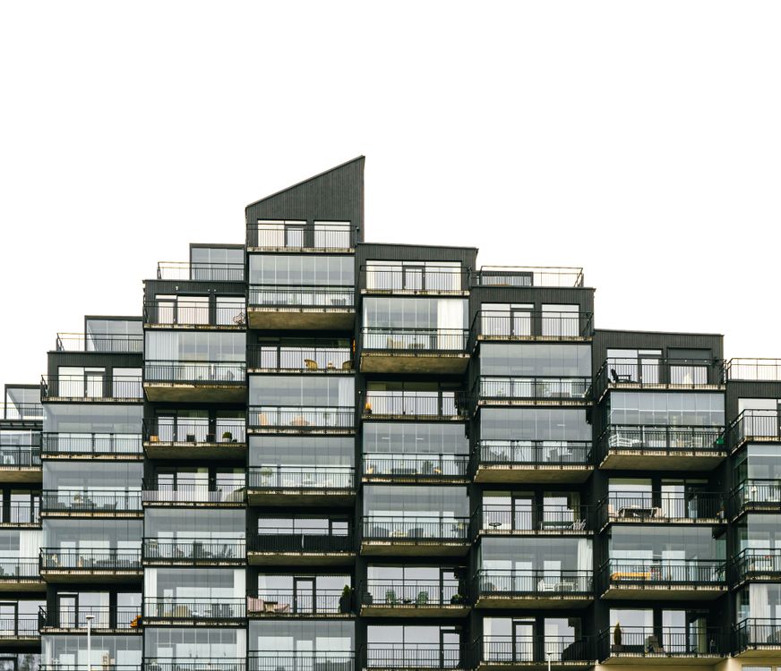 Balconies of Modern Residential Building · Free Stock Photo
