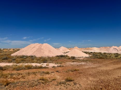 Mullock Heaps on Wasteland in Australia