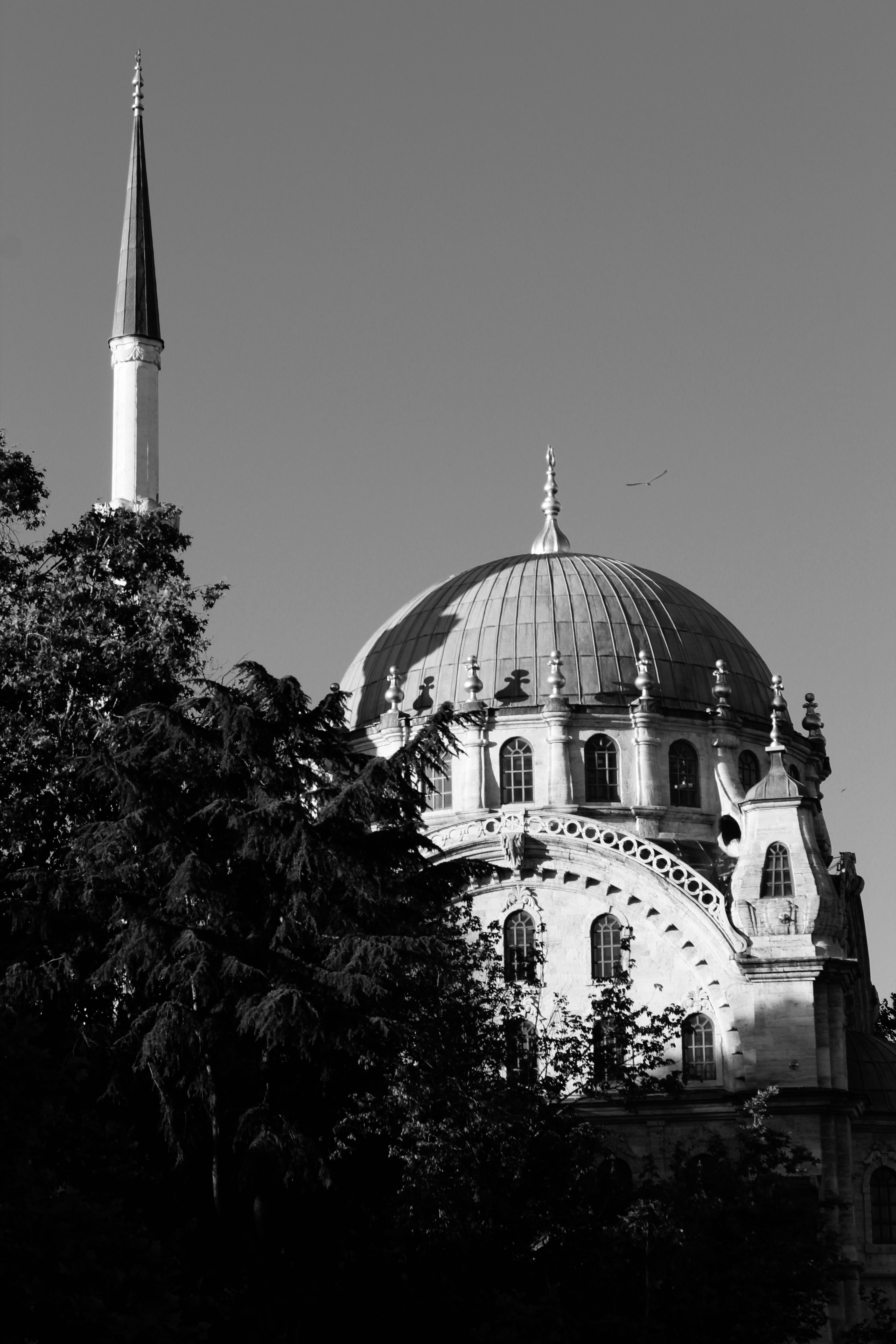 Dome and minaret of the Blue Mosque in Istanbul, Ottoman architecture