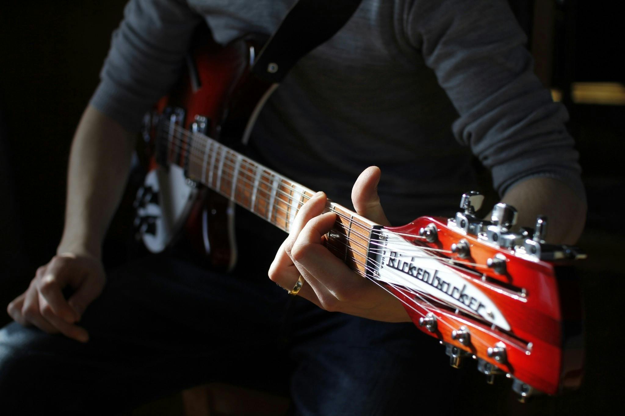 Man Sitting Playing Guitar Free Stock Photo   Pexels Photo 210835 