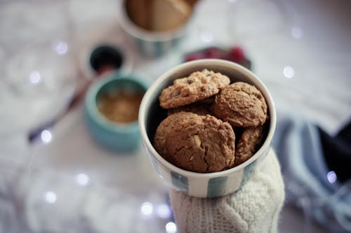 Kostnadsfri bild av Chocolate chip cookies, frukost, kaka