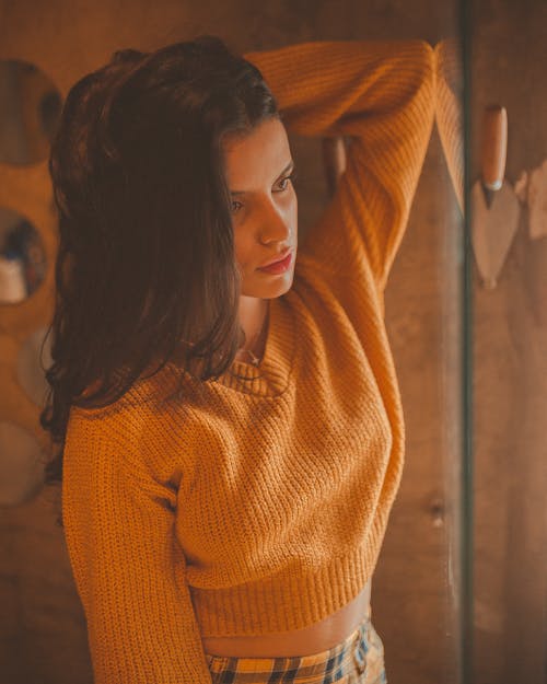 Woman Touching Her Hair