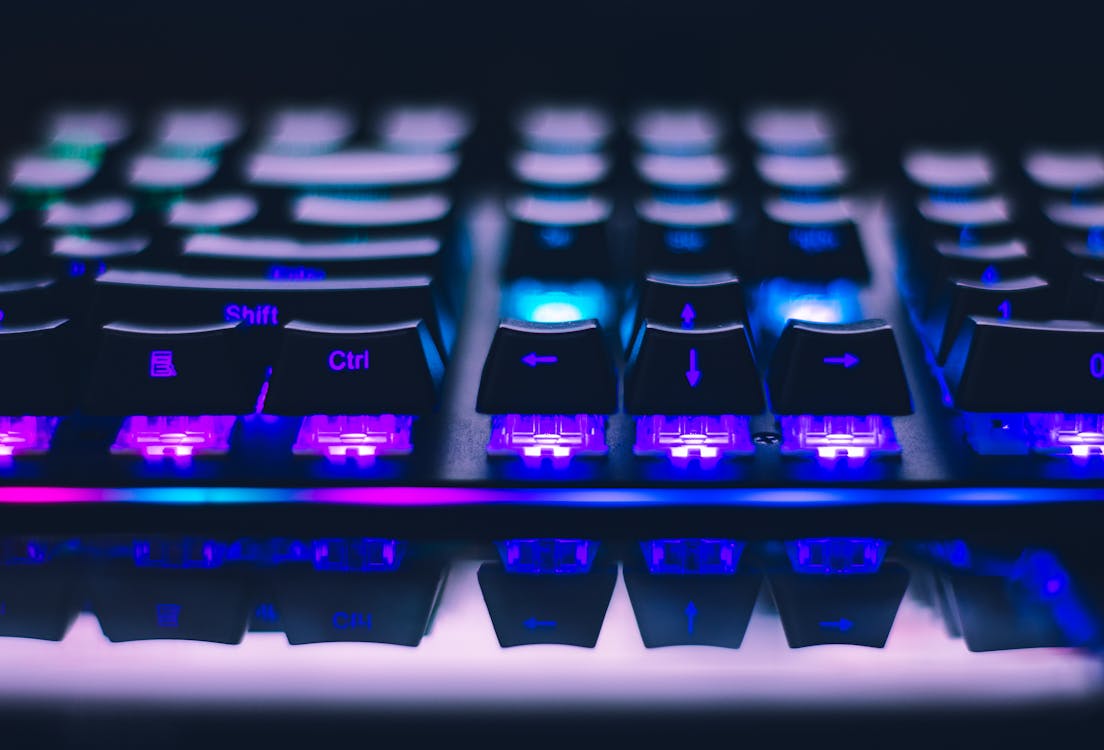 Free Close-Up Photo of Gaming Keyboard Stock Photo