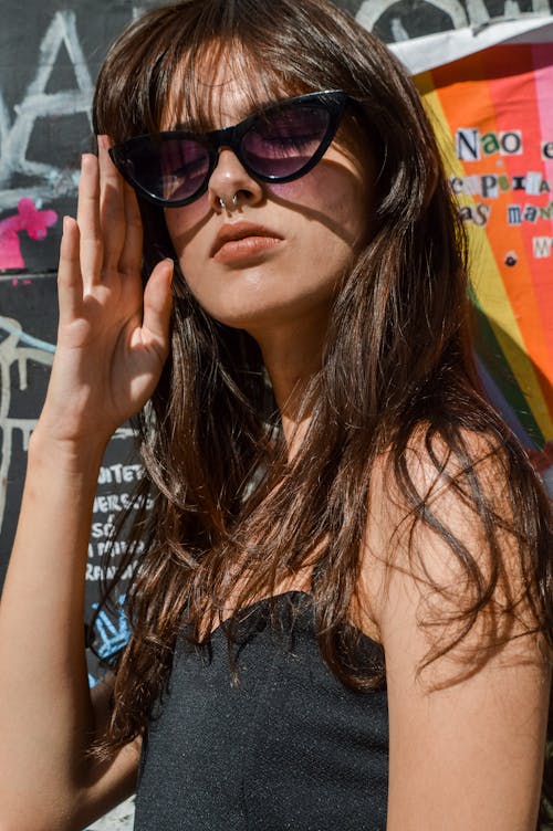 Free Woman Wearing Sunglasses Stock Photo