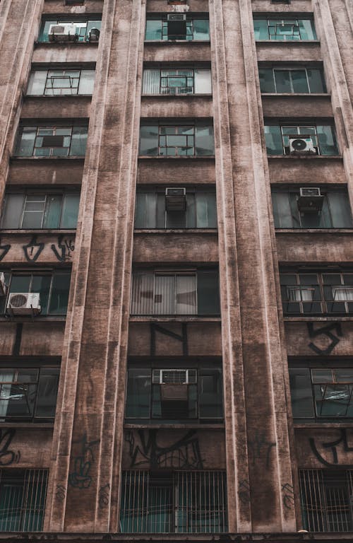 Brown High-rise Buildings