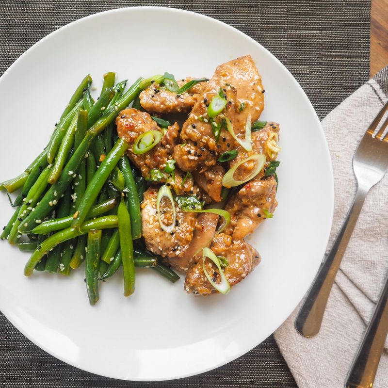 Sesame Garlic Green Beans