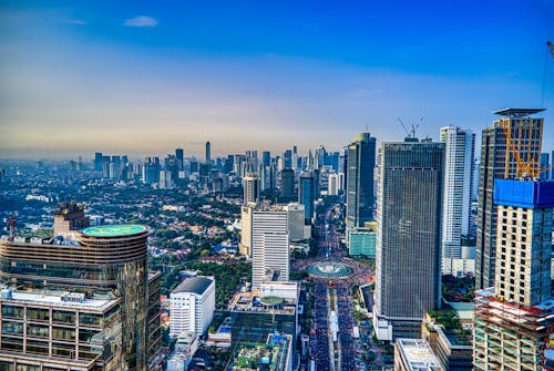 Vista Aérea Da Paisagem Urbana