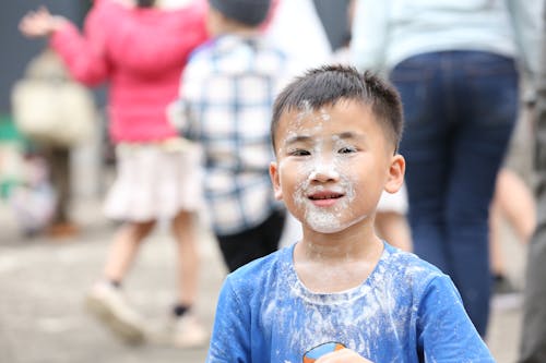 Boy in Powder during Festival