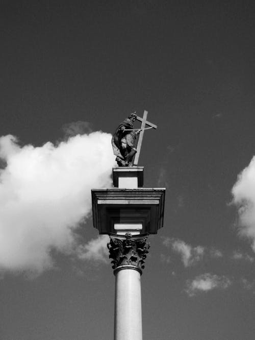 Immagine gratuita di bianco e nero, colonna di sigismondo, monumenti