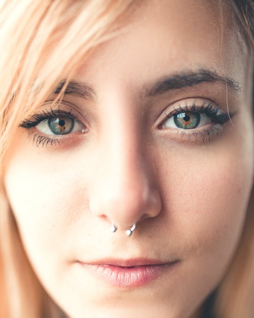 Woman With Silver Nose Piercing