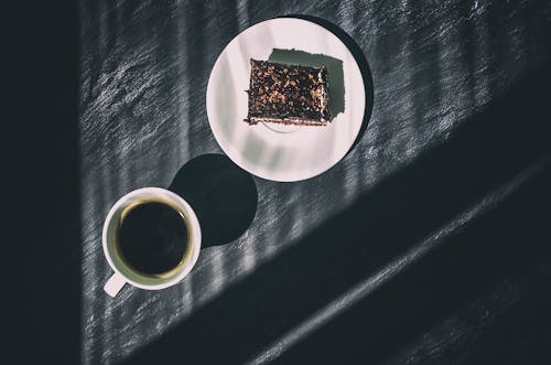 cup of coffee and cake