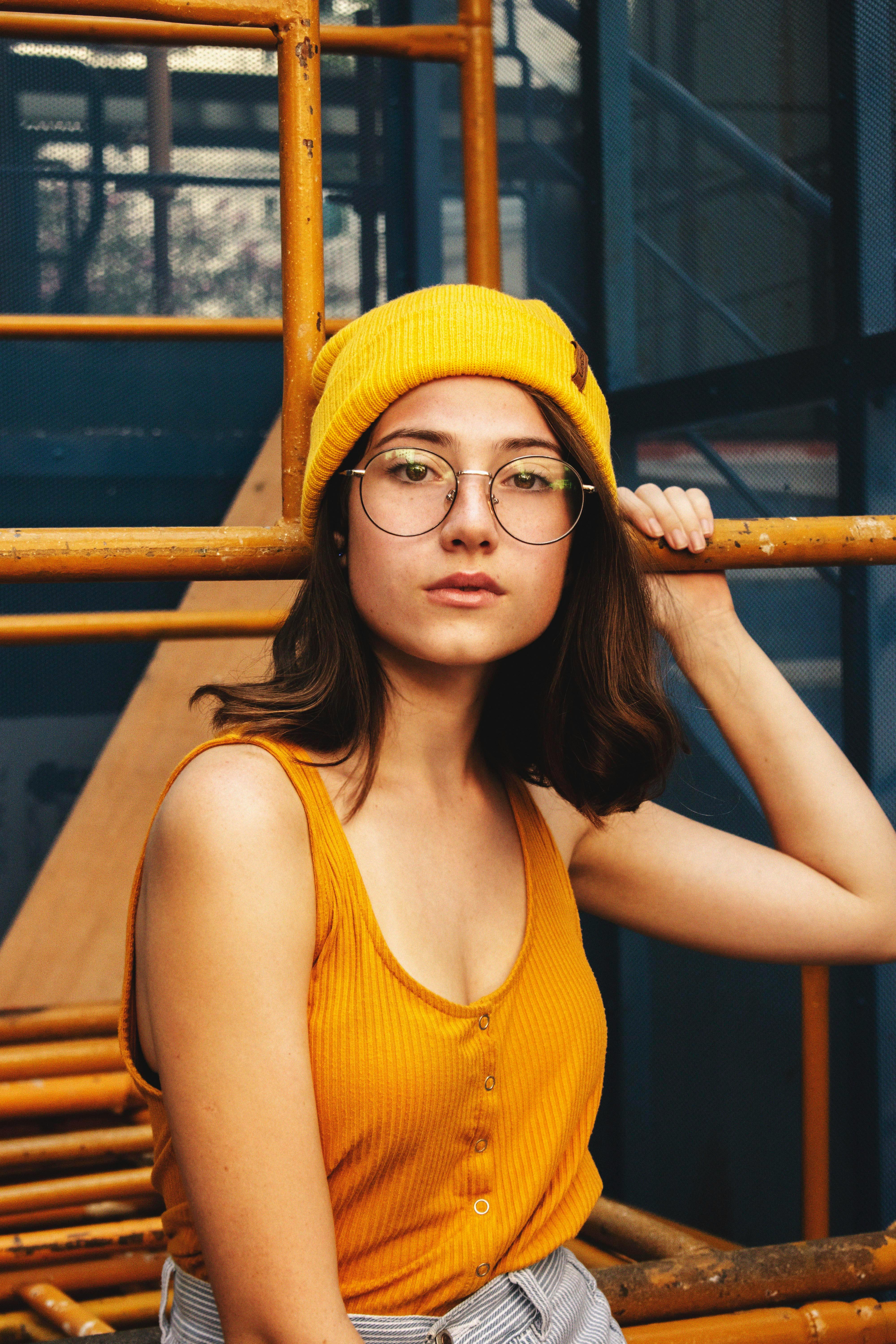 Photo of Woman Wearing Yellow Beanie · Free Stock Photo