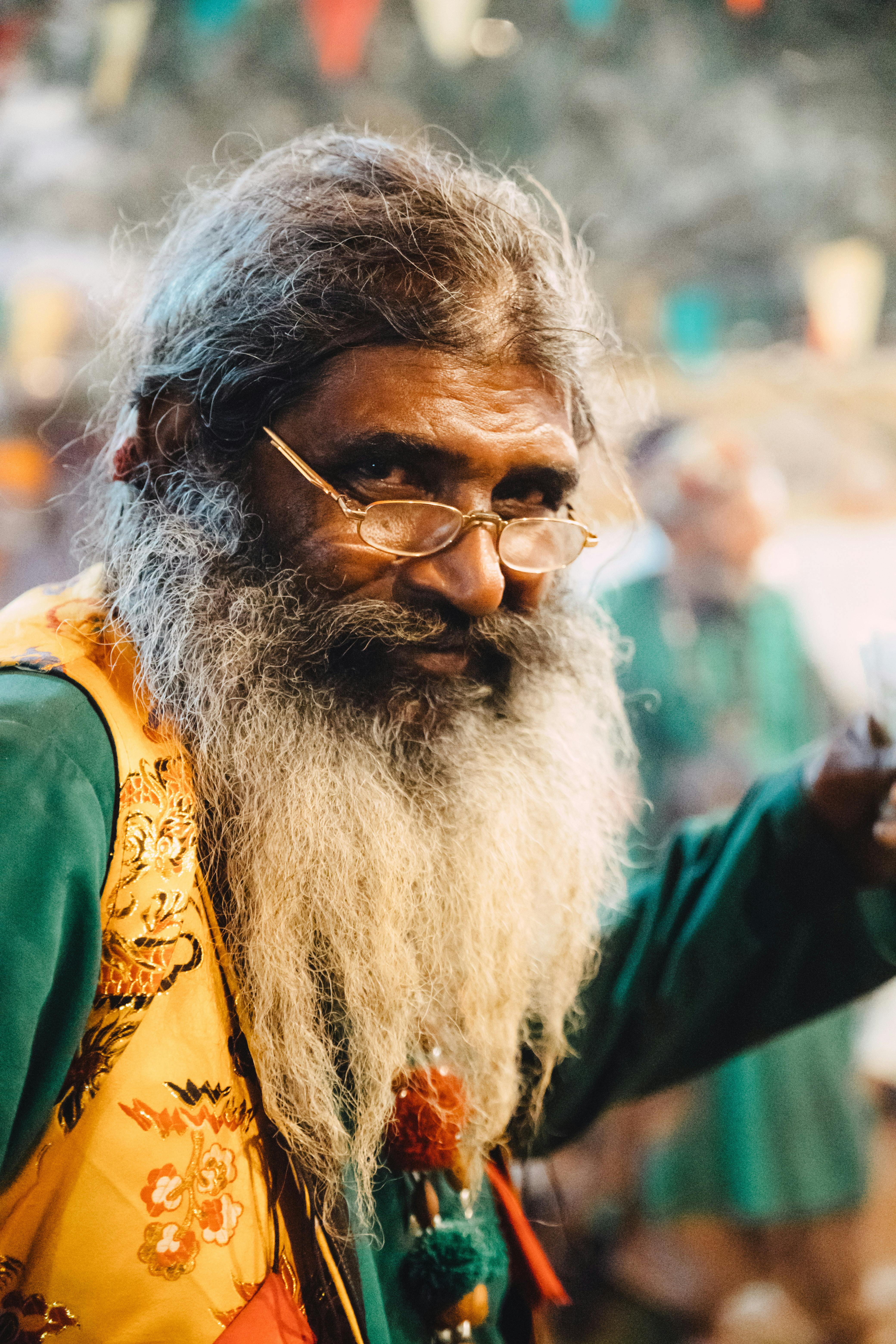 Man Wearing Eyeglasses