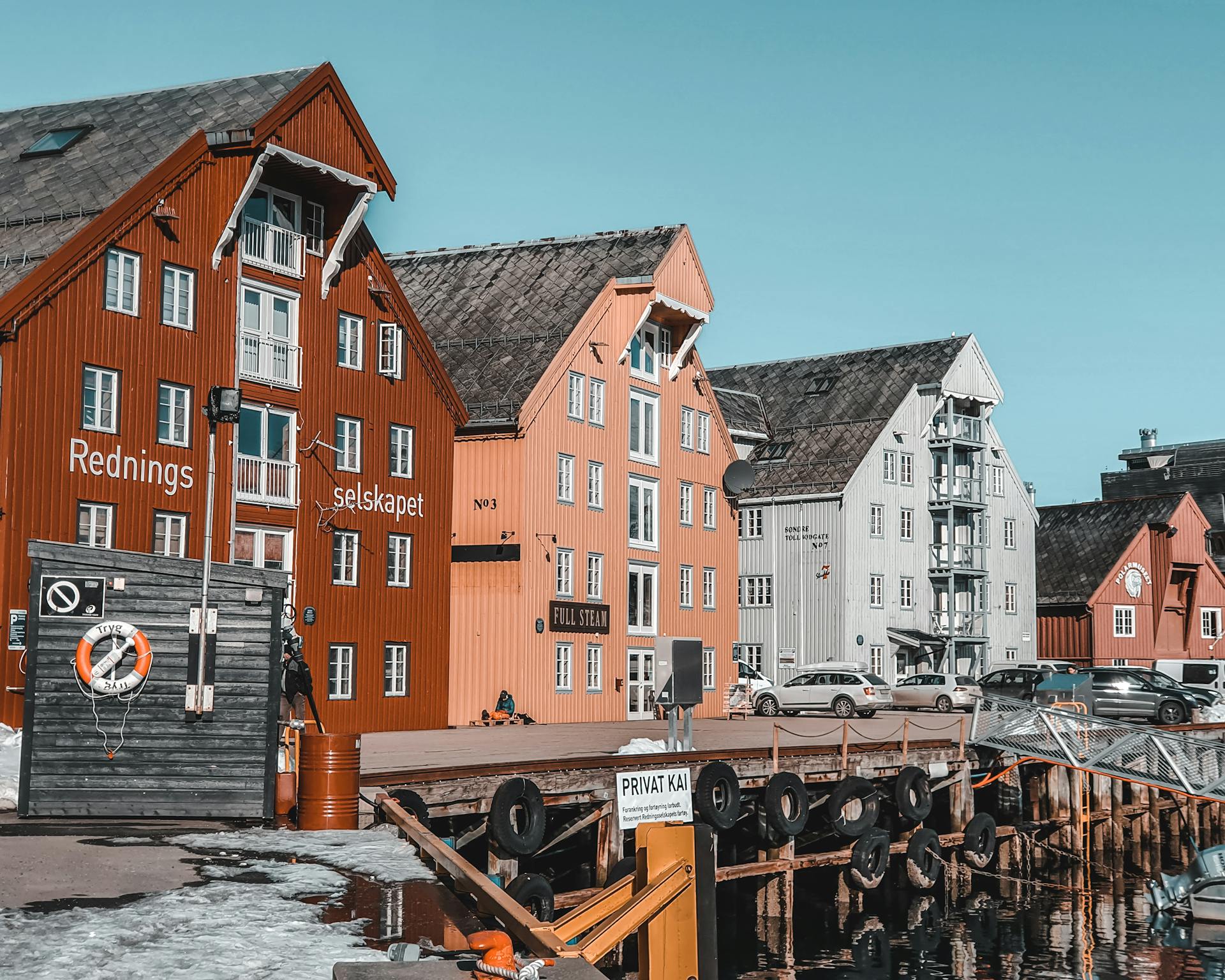 Photo of Buildings By the Port