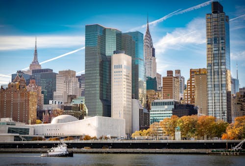 Free stock photo of chrysler building, east river, east side manhattan