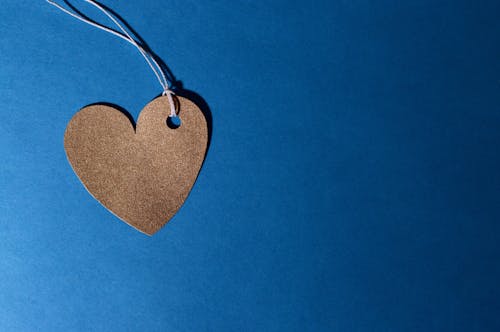 Free Brown Heart Cutout Decor Stock Photo