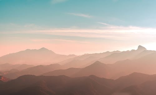 太陽, 山, 山丘 的 免费素材图片