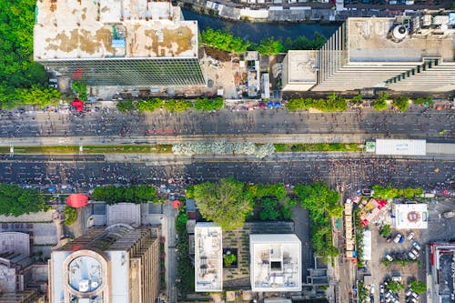 Aerial View Photography of Street