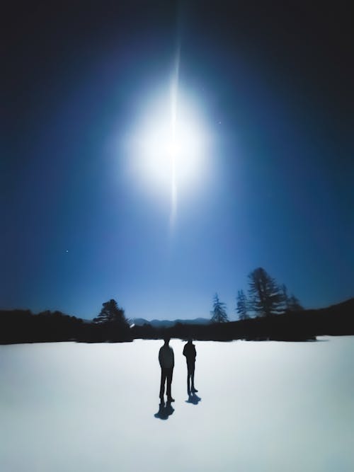 Бесплатное стоковое фото с вертикальный выстрел, зима, люди